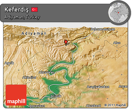 Satellite 3D Map of Keferdiş