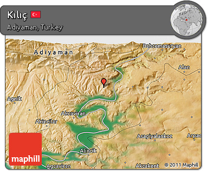 Satellite 3D Map of Kılıç