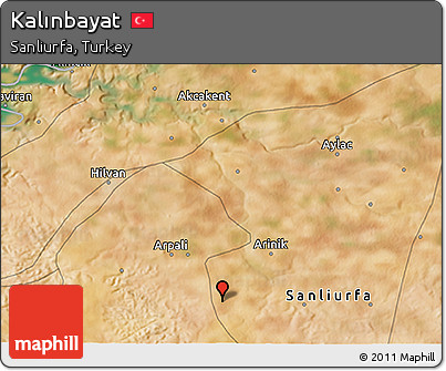 Satellite 3D Map of Kalınbayat
