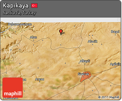 Satellite 3D Map of Kapıkaya