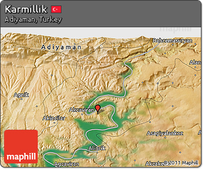 Satellite 3D Map of Karmillik