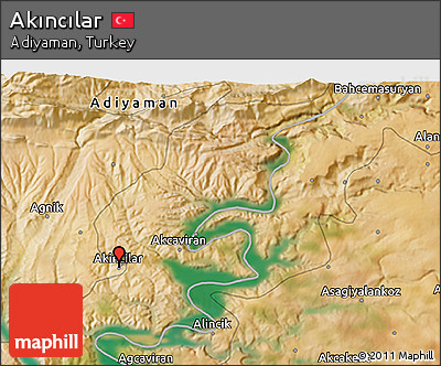 Satellite 3D Map of Akıncılar