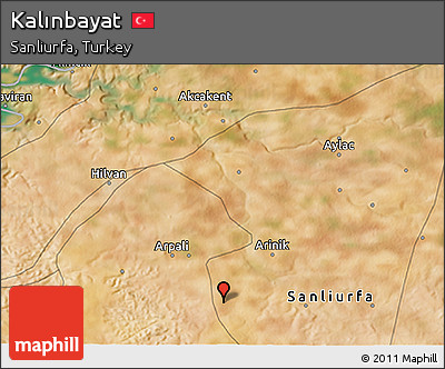 Satellite 3D Map of Kalınbayat