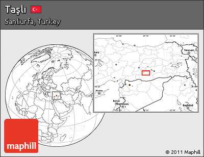 Blank Location Map of Taşlı