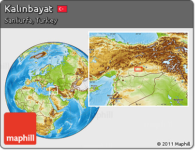 Physical Location Map of Kalınbayat
