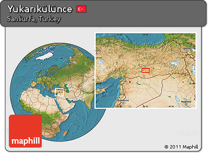 Satellite Location Map of Yukarıkülünce