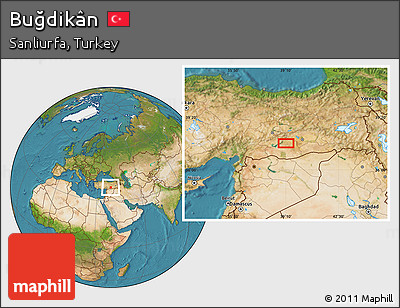 Satellite Location Map of Buğdikân