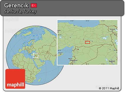 Savanna Style Location Map of Gerencik