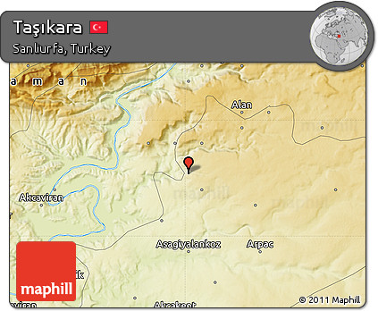 Physical Map of Taşıkara
