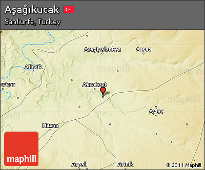 Physical Map of Aşağıkucak