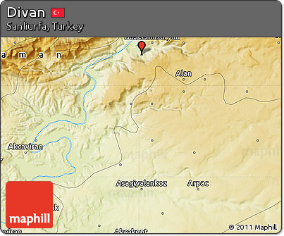 Physical Map of Divan