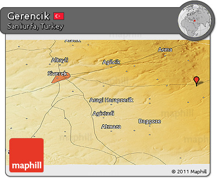 Physical Panoramic Map of Gerencik