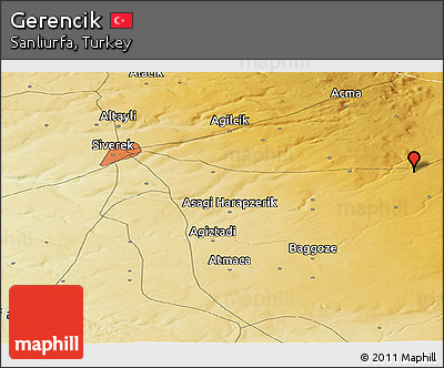 Physical Panoramic Map of Gerencik