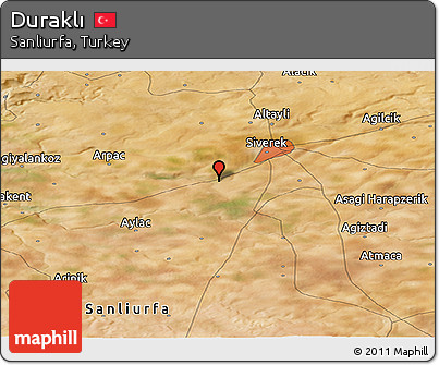 Satellite Panoramic Map of Duraklı