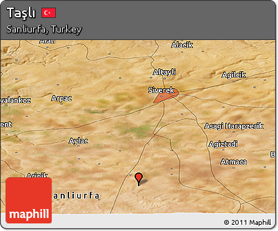 Satellite Panoramic Map of Taşlı