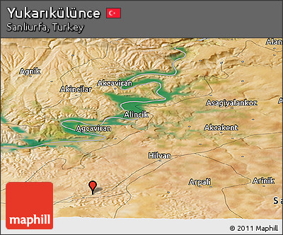 Satellite Panoramic Map of Yukarıkülünce