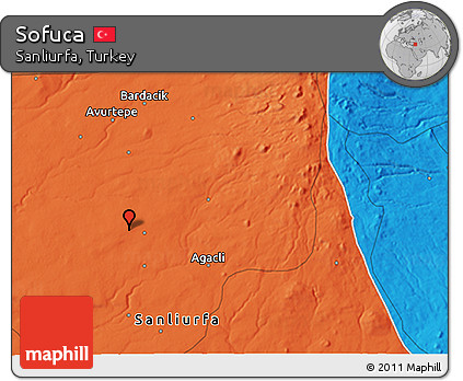 Political 3D Map of Sofuca