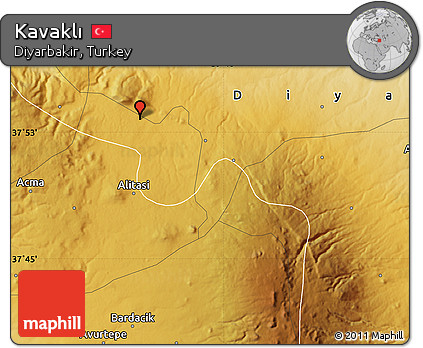 Physical Map of Kavaklı