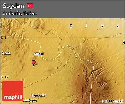 Physical Map of Soydan