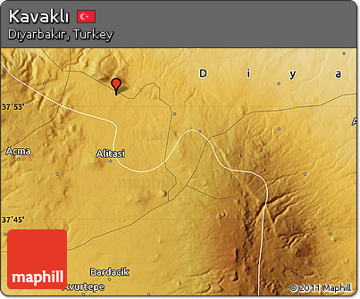Physical Map of Kavaklı