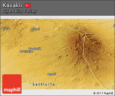 Physical Panoramic Map of Kavaklı