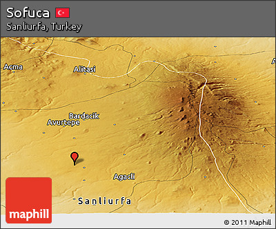 Physical Panoramic Map of Sofuca