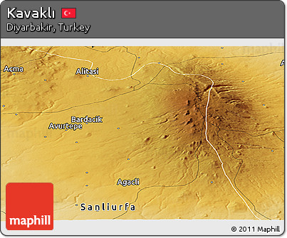 Physical Panoramic Map of Kavaklı