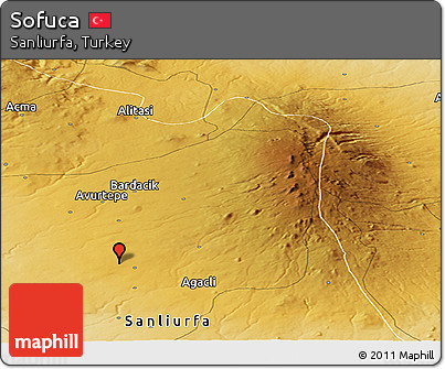 Physical Panoramic Map of Sofuca