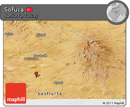 Satellite Panoramic Map of Sofuca