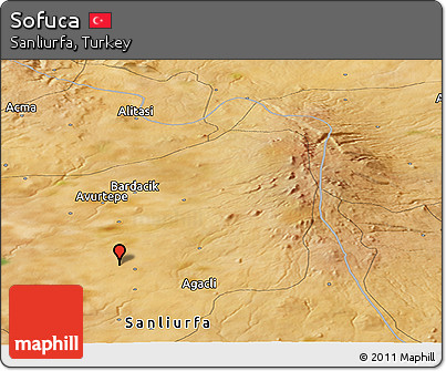 Satellite Panoramic Map of Sofuca