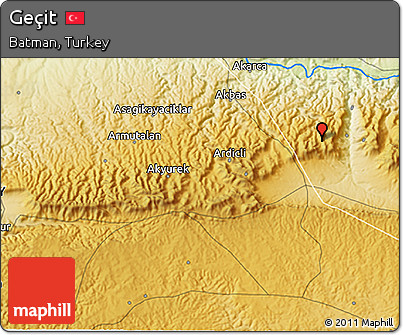Physical 3D Map of Geçit