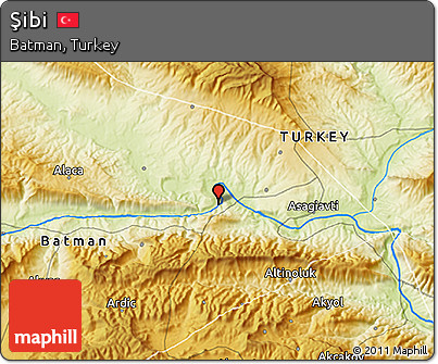 Physical 3D Map of Şibi