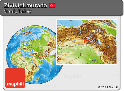Physical Location Map of Zivikialimurada
