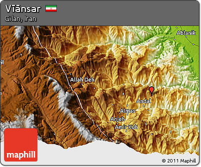 Physical 3D Map of Vīānsar