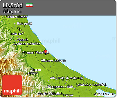 Physical 3D Map of Līsārūd
