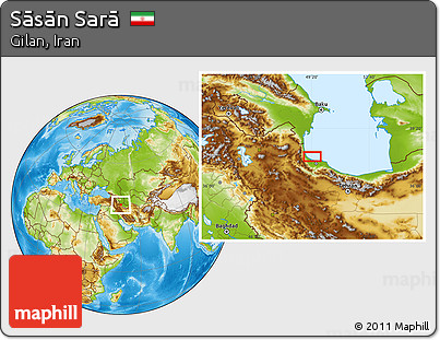 Physical Location Map of Sāsān Sarā