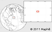 Blank Location Map of the area around 37° 42' 7" N, 49° 13' 30" W