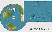 Satellite Location Map of the area around 37° 42' 7" N, 49° 13' 30" W