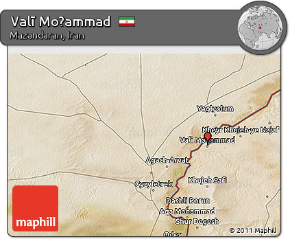 Satellite 3D Map of Valī Moḩammad