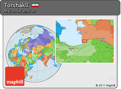 Political Location Map of Torshaklī