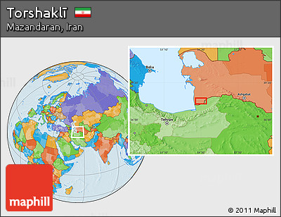 Political Location Map of Torshaklī