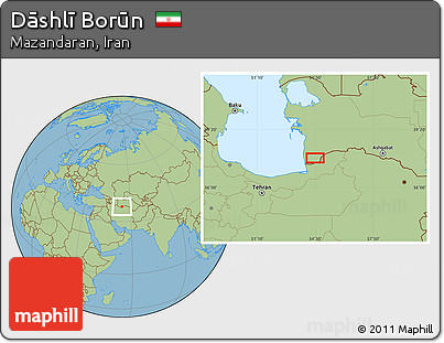 Savanna Style Location Map of Dāshlī Borūn