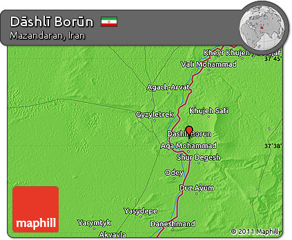 Political Map of Dāshlī Borūn