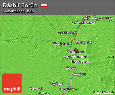 Political Map of Dāshlī Borūn