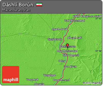 Political Map of Dāshlī Borūn