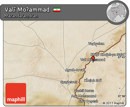 Satellite Map of Valī Moḩammad