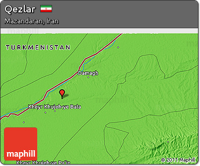 Political 3D Map of Qezlar