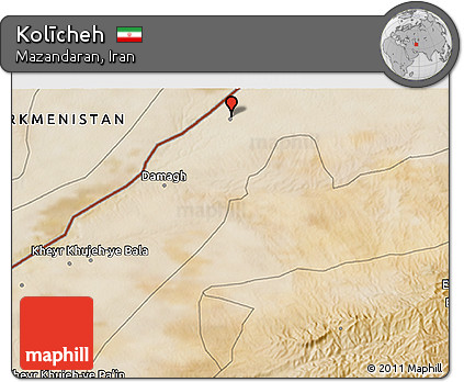 Satellite 3D Map of Kolīcheh