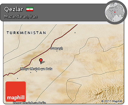 Satellite 3D Map of Qezlar