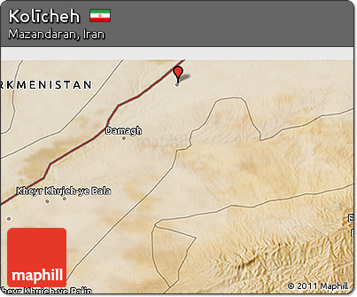 Satellite 3D Map of Kolīcheh